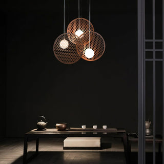 Alveary Geometric Wood Chandelier