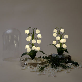Lily Cloche-dome Wood Night Light