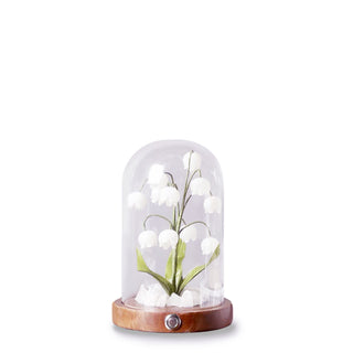 Lily Cloche-dome Wood Night Light