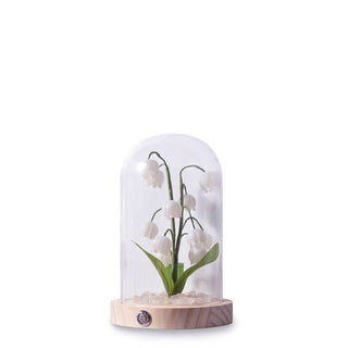 Lily Cloche-dome Wood Night Light