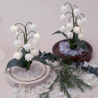 Lily Cloche-dome Wood Night Light