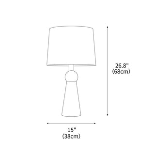 Lumen Sophisticated Wood Table Lamp