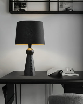 Lumen Sophisticated Wood Table Lamp