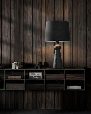 Lumen Sophisticated Wood Table Lamp