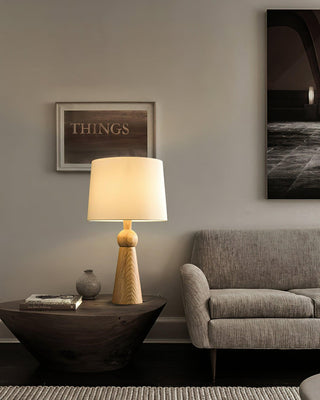 Lumen Sophisticated Wood Table Lamp