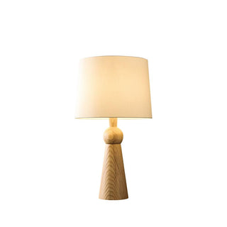 Lumen Sophisticated Wood Table Lamp