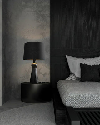 Lumen Sophisticated Wood Table Lamp