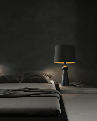 Lumen Sophisticated Wood Table Lamp