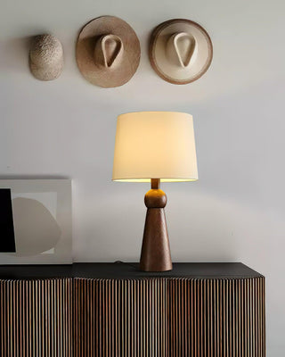 Lumen Sophisticated Wood Table Lamp