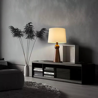 Lumen Sophisticated Wood Table Lamp