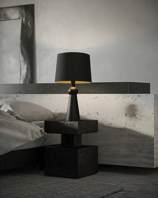 Lumen Sophisticated Wood Table Lamp