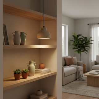 Loxis Artistic Travertine Pendant Lamp