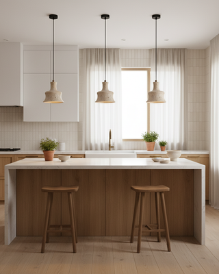 Loxis Artistic Travertine Pendant Lamp