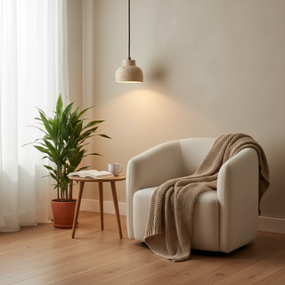 Loxis Artistic Travertine Pendant Lamp