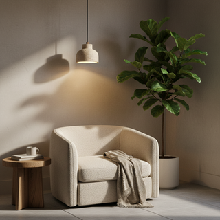 Loxis Artistic Travertine Pendant Lamp