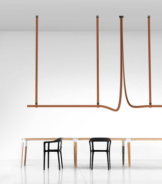 Belt Horizontal Minimalist Leather Pendant Light
