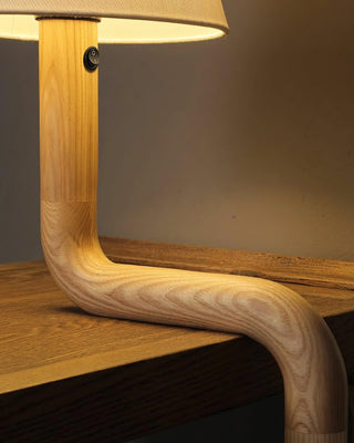 Pivot Organic Wood Table Lamp