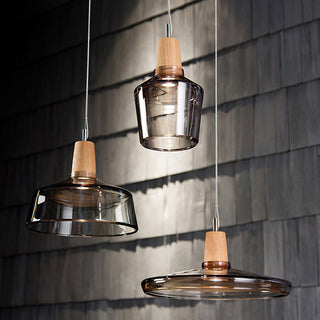 Kairo Modern Wood Glass Pendant Light