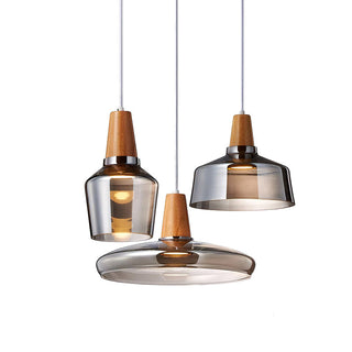 Kairo Modern Wood Glass Pendant Light