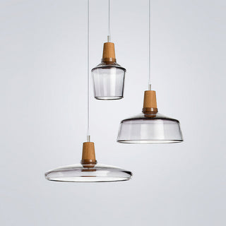 Kairo Modern Wood Glass Pendant Light