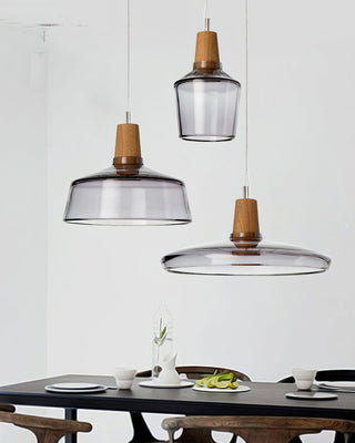 Kairo Modern Wood Glass Pendant Light
