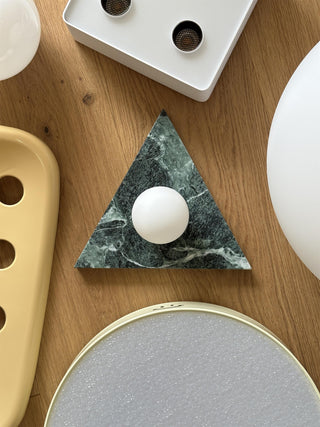 Bermuda Modern Marble Brass Wall Sconce