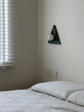 Bermuda Modern Marble Brass Wall Sconce
