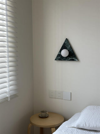 Bermuda Modern Marble Brass Wall Sconce