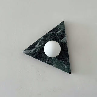 Bermuda Modern Marble Brass Wall Sconce