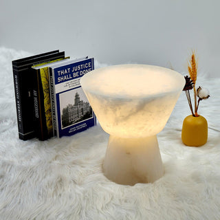 Beta Minimalist Alabaster Table Light