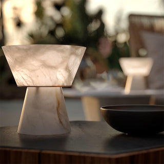 Beta Minimalist Alabaster Table Light