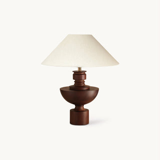 Bhaskara Sculpted Wood Table Lamp