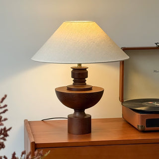 Bhaskara Sculpted Wood Table Lamp