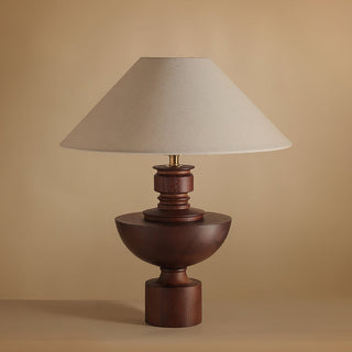 Bhaskara Sculpted Wood Table Lamp