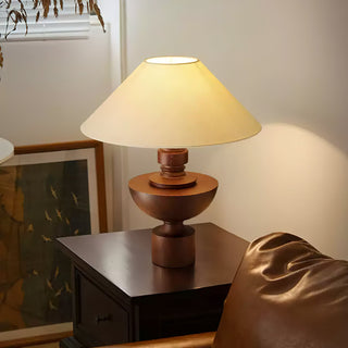 Bhaskara Sculpted Wood Table Lamp