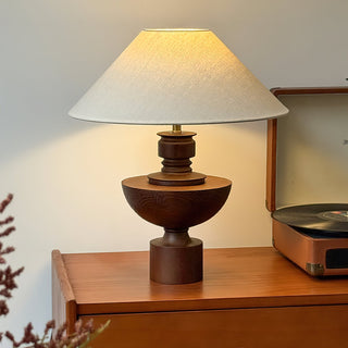 Bhaskara Sculpted Wood Table Lamp