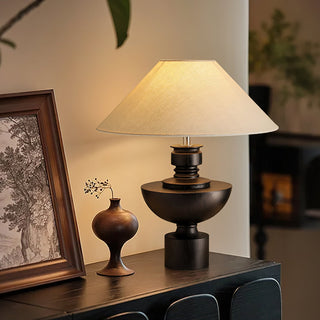 Bhaskara Sculpted Wood Table Lamp