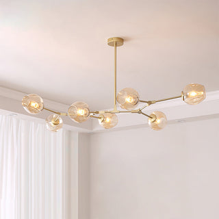Bifurcation Contemporary Glass Chandelier