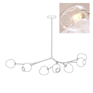 Bifurcation Contemporary Glass Chandelier