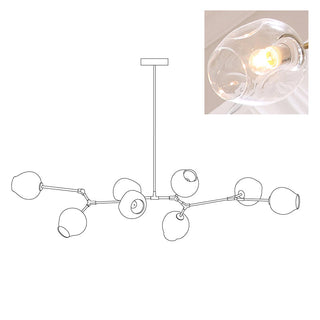 Bifurcation Contemporary Glass Chandelier