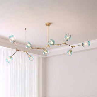 Bifurcation Contemporary Glass Chandelier