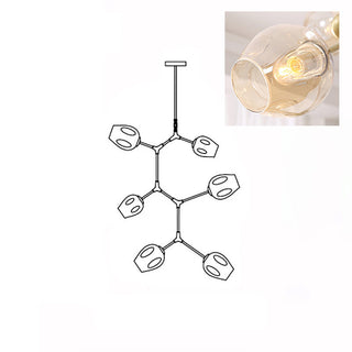 Bifurcation Contemporary Metal Chandelier