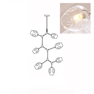 Bifurcation Contemporary Metal Chandelier