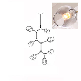 Bifurcation Contemporary Metal Chandelier