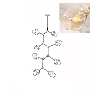 Bifurcation Contemporary Metal Chandelier