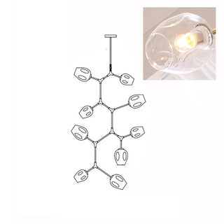 Bifurcation Contemporary Metal Chandelier