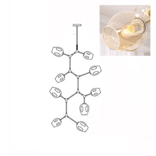 Bifurcation Contemporary Metal Chandelier