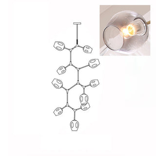 Bifurcation Contemporary Metal Chandelier