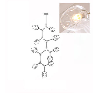 Bifurcation Contemporary Metal Chandelier