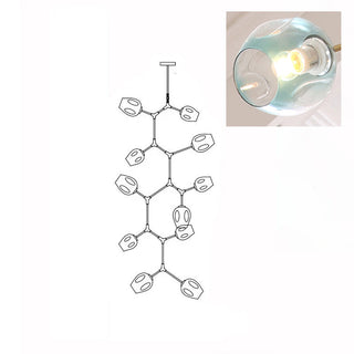 Bifurcation Contemporary Metal Chandelier